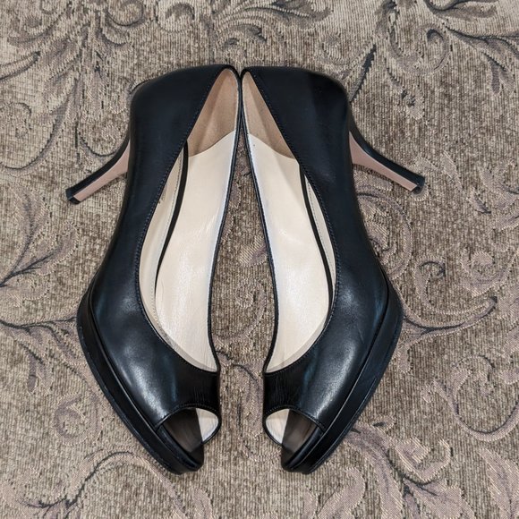 Like NEW PRADA 3.5" Open Toe Heels - Picture 4 of 7